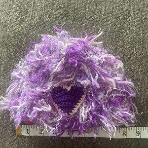ZOONI Mop Top hat beanie  Purple Heart Reign